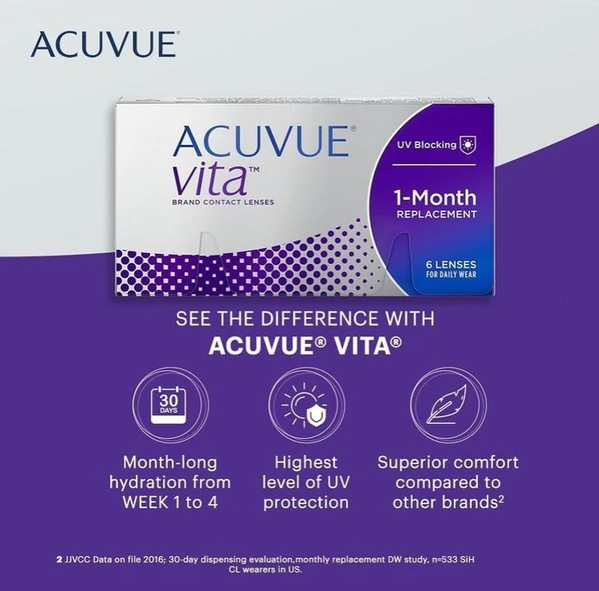 Acuvue Vita 1-Month 6 lenses/box